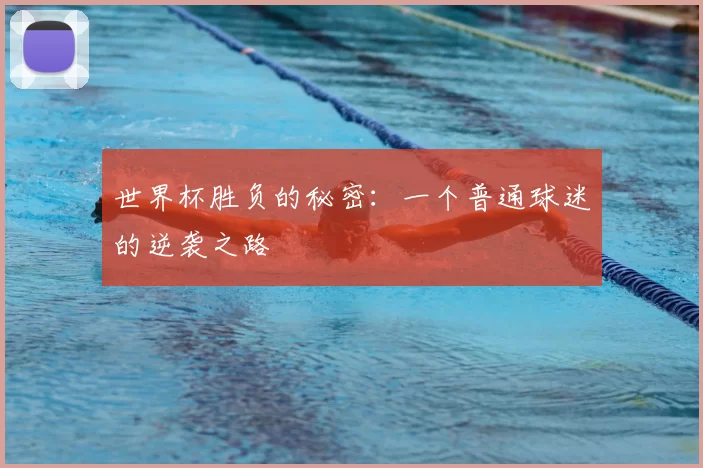 世界杯胜负的秘密：一个普通球迷的逆袭之路
